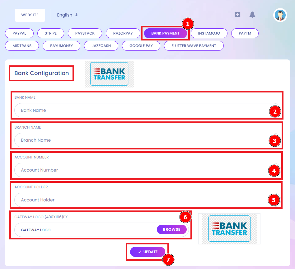 Bank Payment | Aorasoft HelpDesk