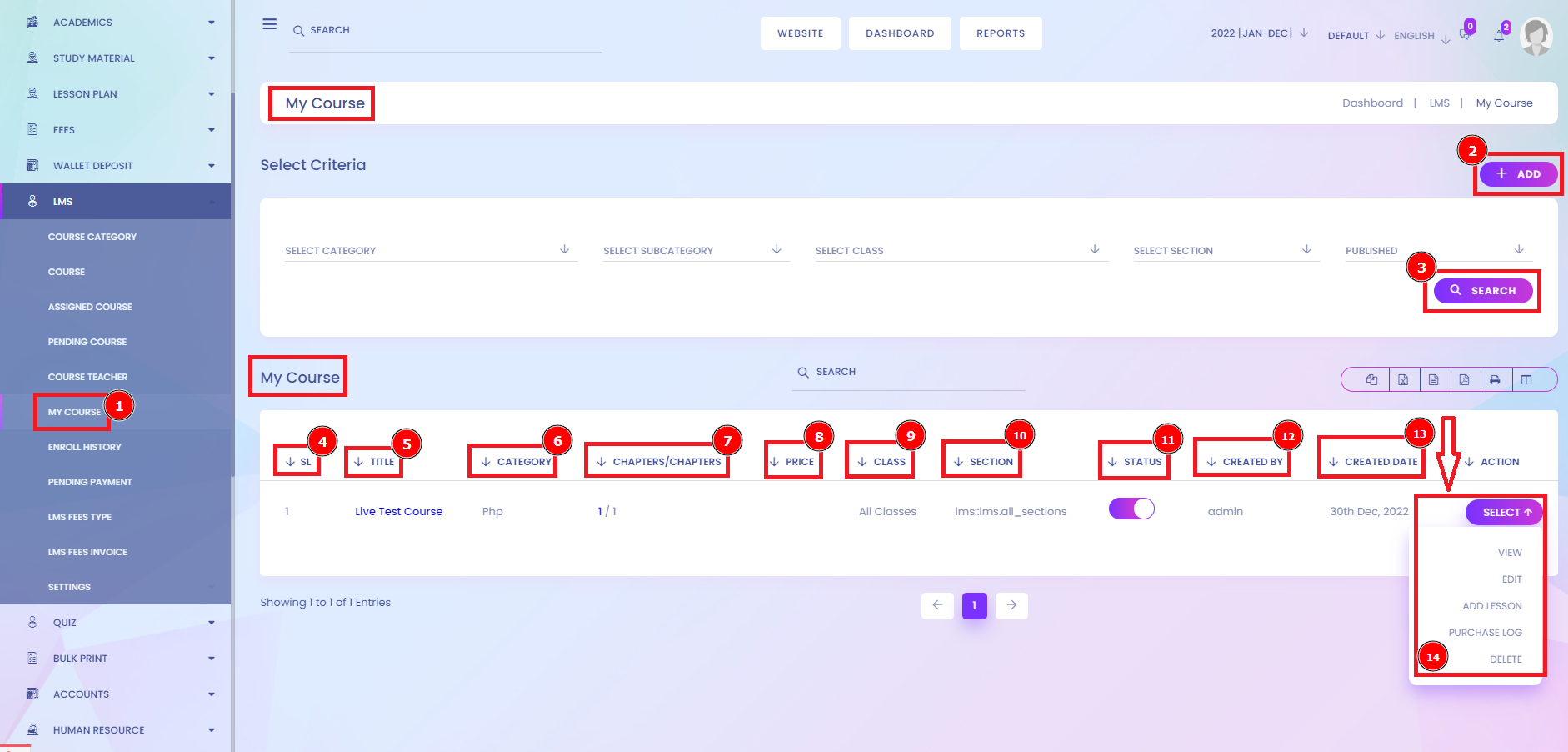 My Course | Aorasoft HelpDesk