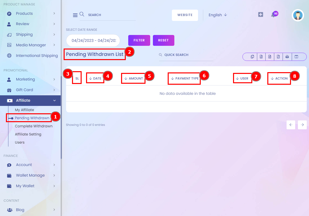 Pending Withdrawn | Aorasoft HelpDesk