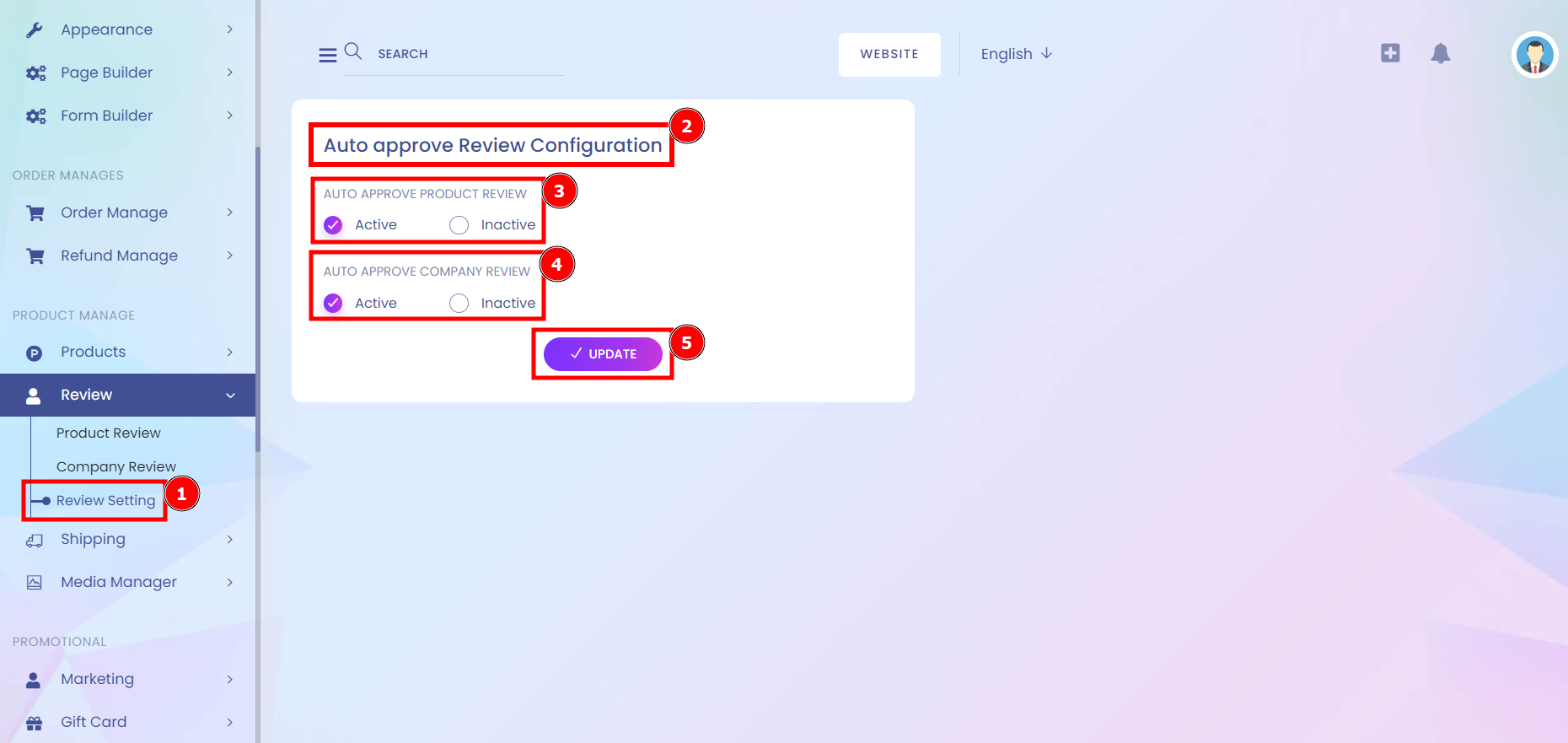 How To Approve Review Configuration | Aorasoft HelpDesk