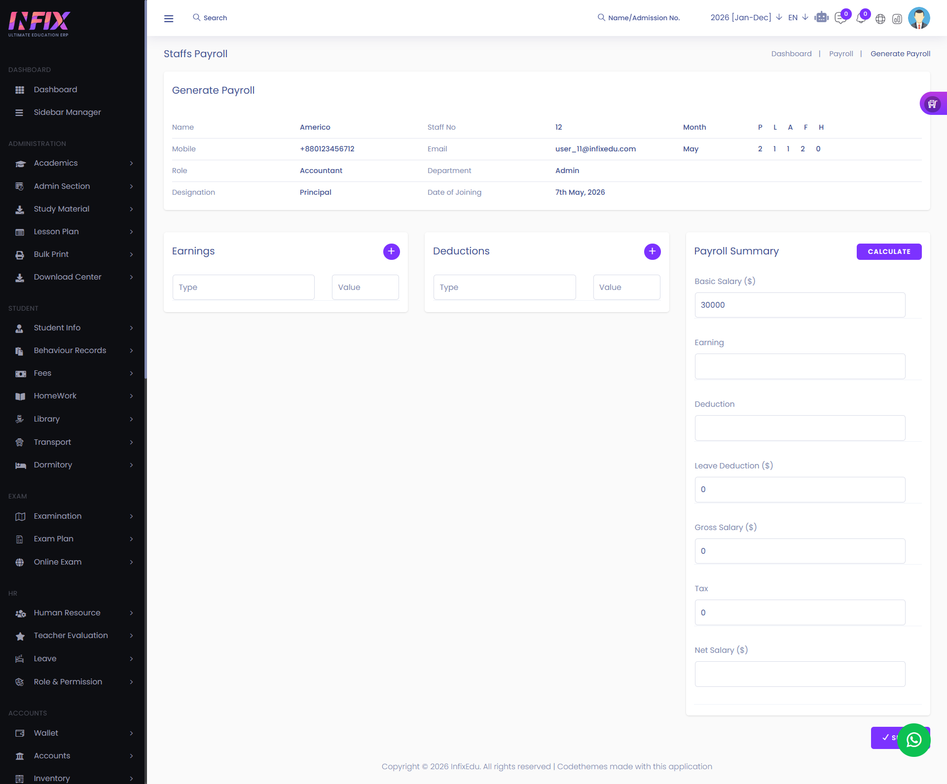 How to generate your staff payroll. | Aorasoft HelpDesk